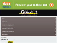 Tablet Screenshot of gerlachoutdoor.com